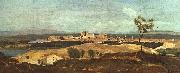  Jean Baptiste Camille  Corot Avignon from the West Sweden oil painting reproduction